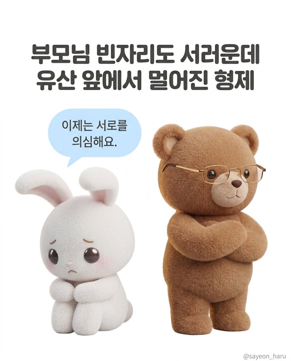 형제자매 상속분쟁, 정 대신 법으로 카드뉴스 2